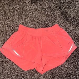 Women's Pink lululemon hotty hot shorts